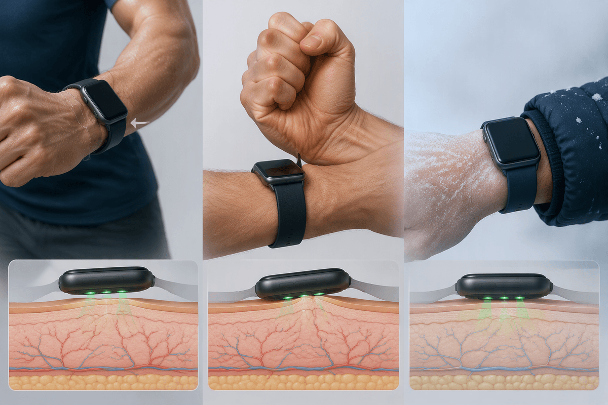 Why exercise, stress, and cold can confuse sensors
